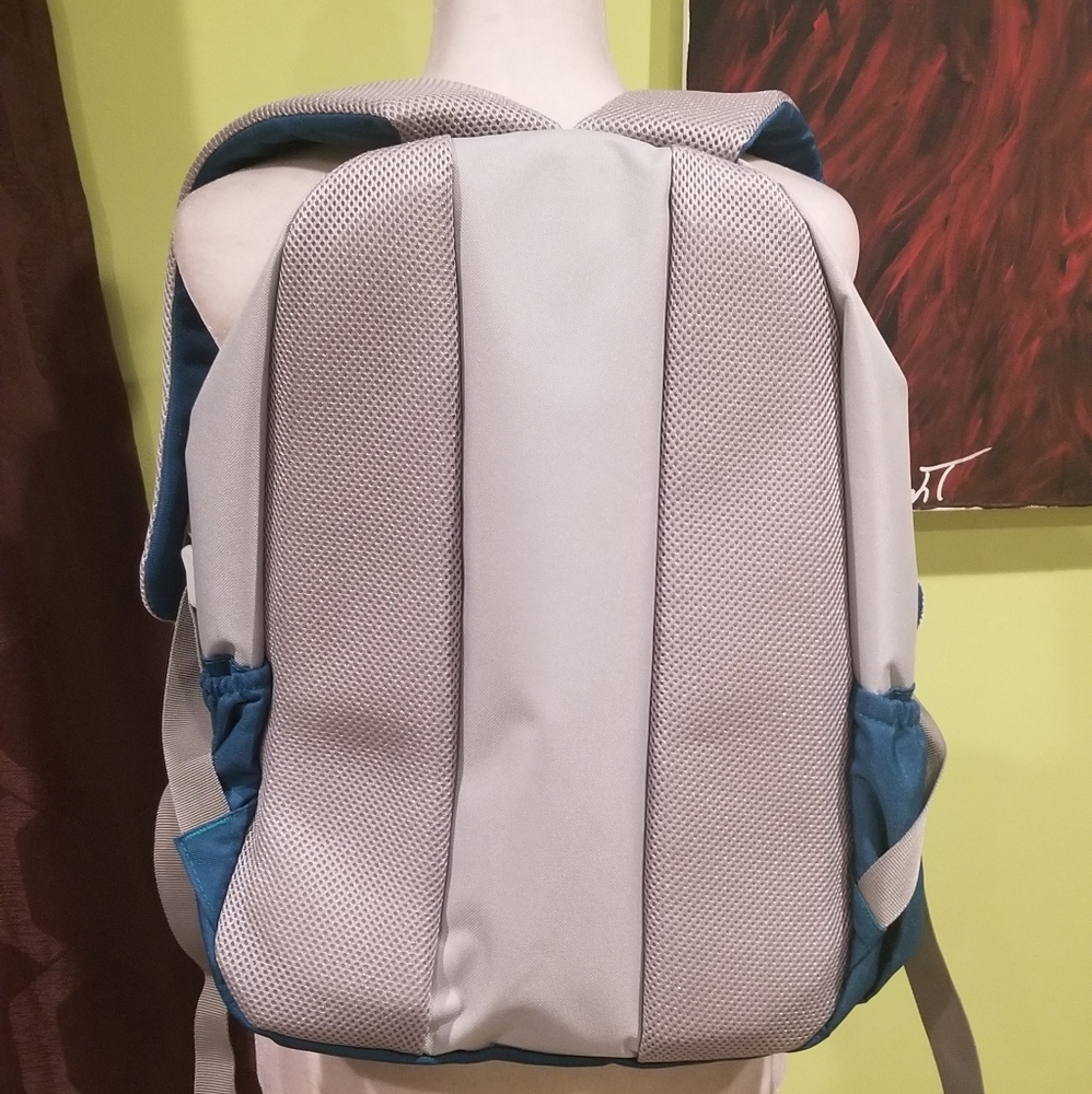 NWOT Custom Made Teal And Light Gray Backpack By Tribe - Picture 4 of 7